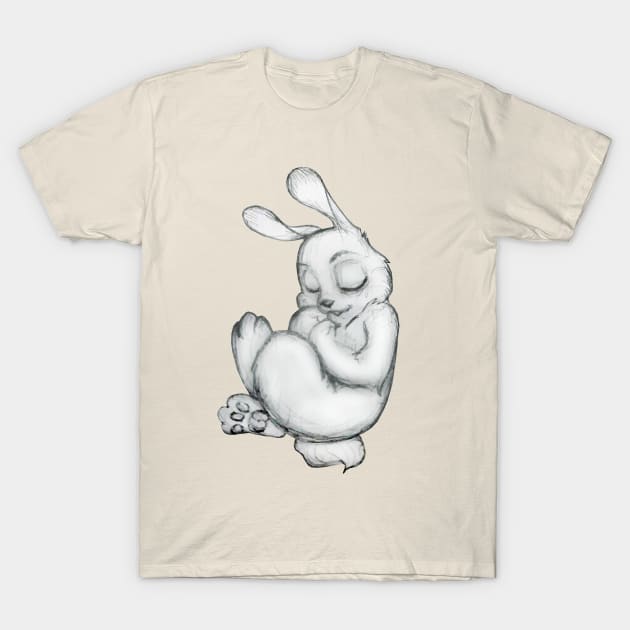 Sleeping Bunny T-Shirt by amandachenlee